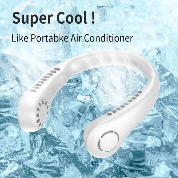 VEBETO Portable Neck Fan From Popular Earphone Design,The Leafless Neck Fan Perfect For Personal Fan,with Features,Battery Powered Fan, Suitable For Outdoor Sports