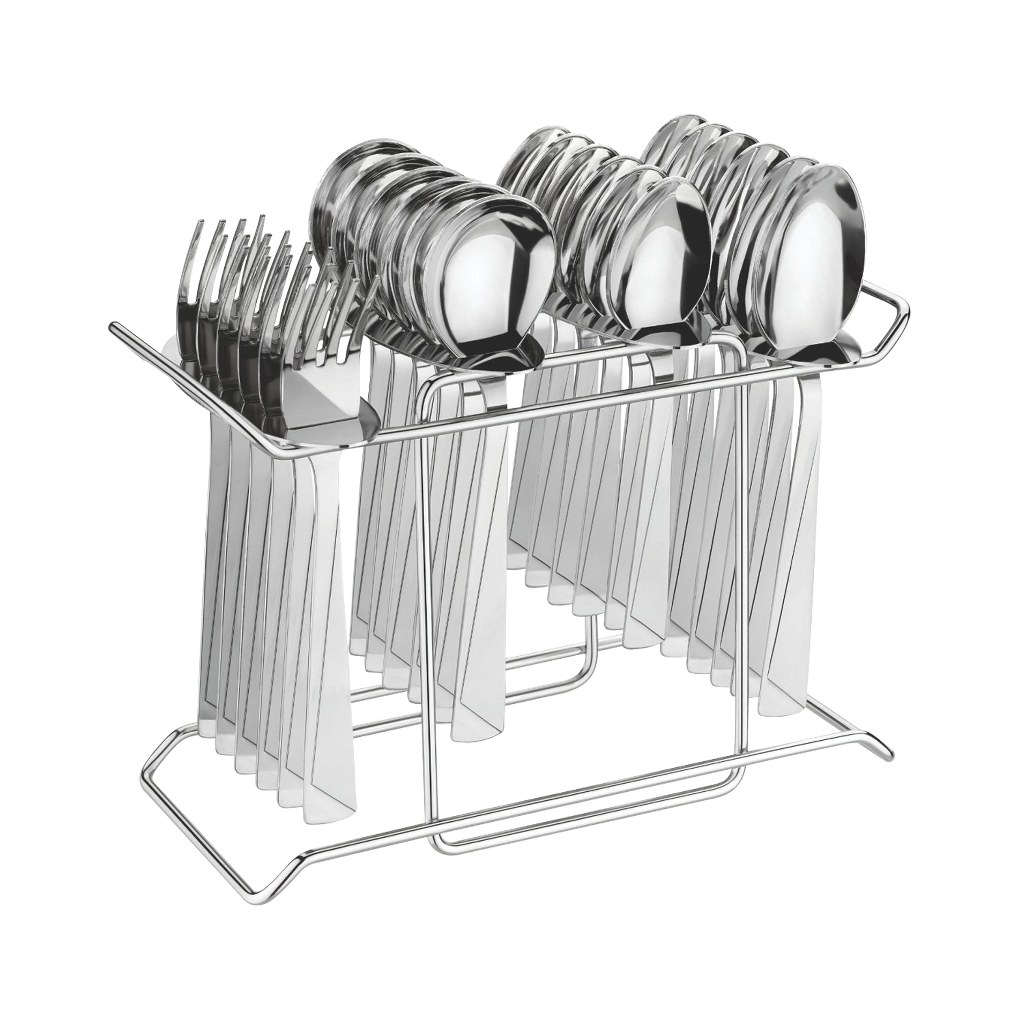 2467  24 Pack Premium Stainless Steel Cutlery Set DeoDap