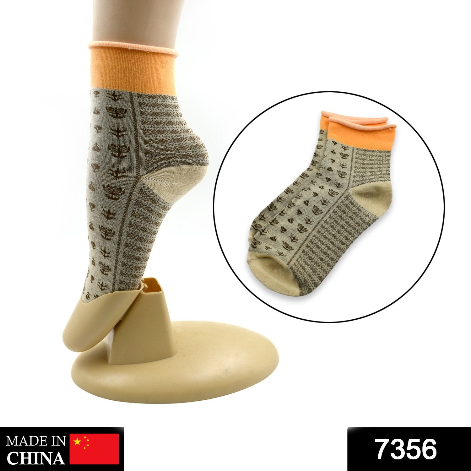 7356 Socks Breathable Thickened Classic Simple Soft Skin Friendly (1Pair) (Moq :-3) DeoDap