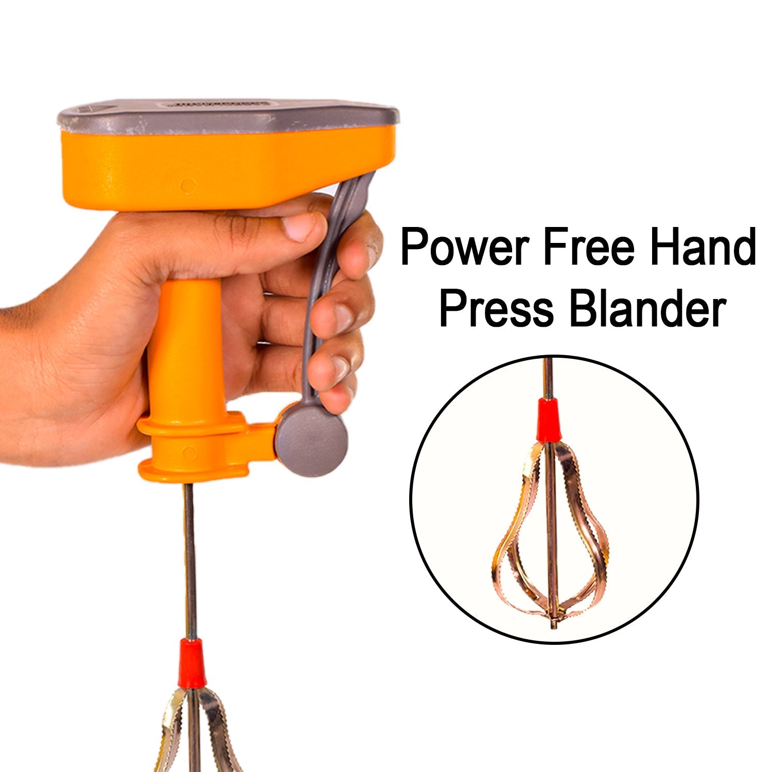2884 Power-free Hand Blender and Beater with High Speed Operation DeoDap