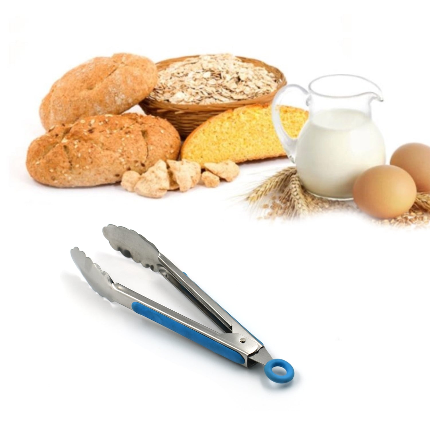 2685 stainless steel food serving tong with Grip Handle. DeoDap