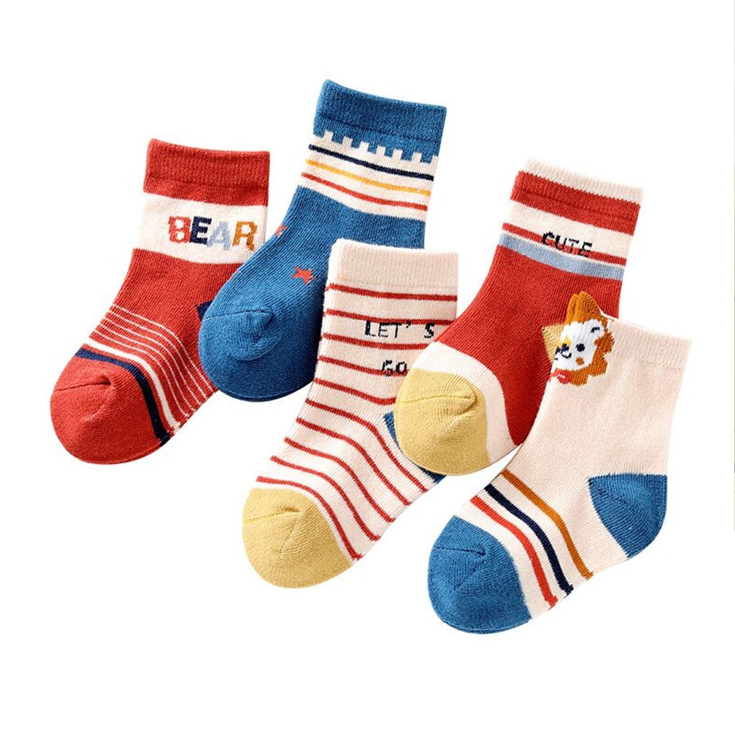 7303 Socks Breathable Thickened Classic Simple Soft Skin Friendly For Kids (Moq :-3) DeoDap