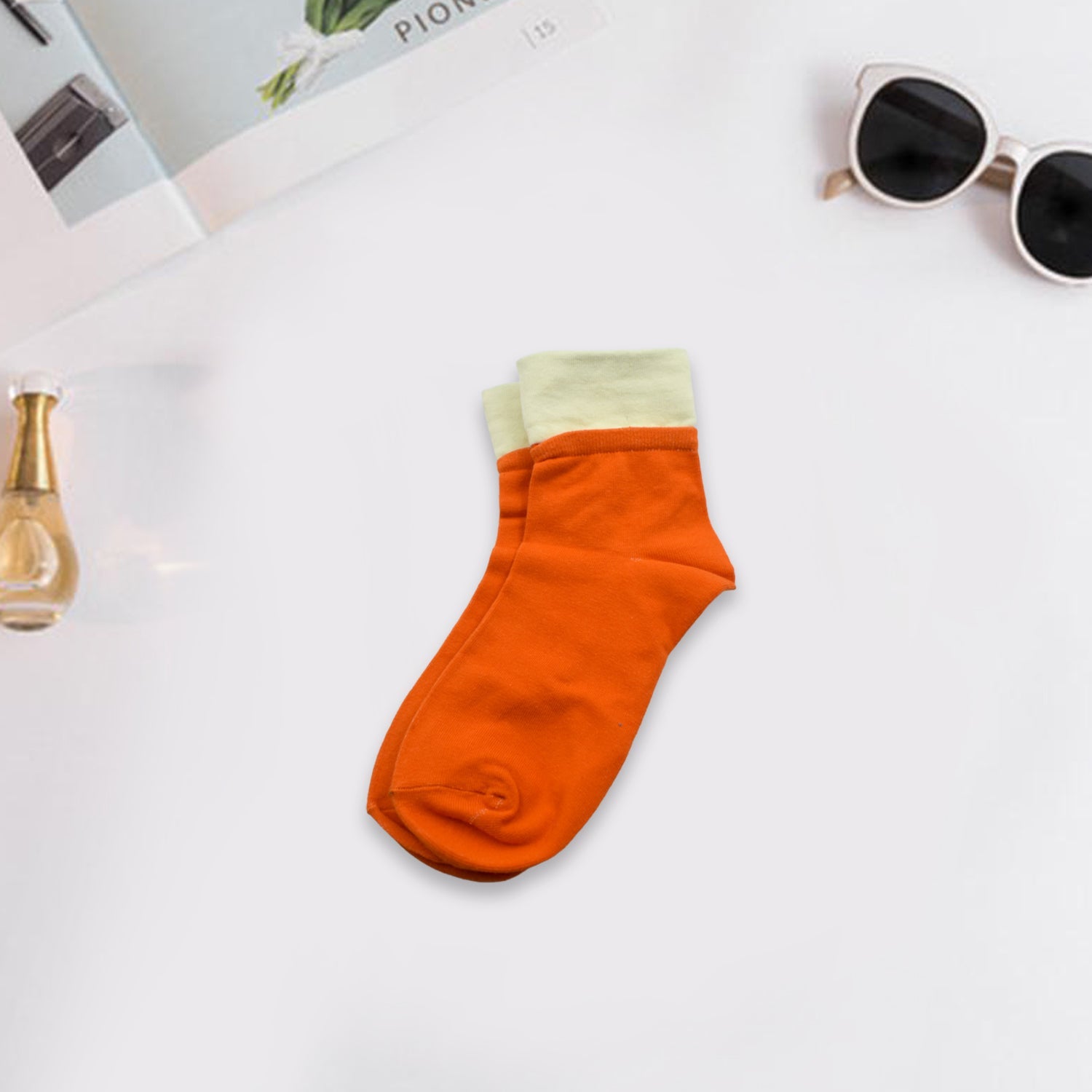 7357 Socks Breathable Thickened Classic Simple Soft Skin Friendly (1Pair) (Moq :-3) DeoDap