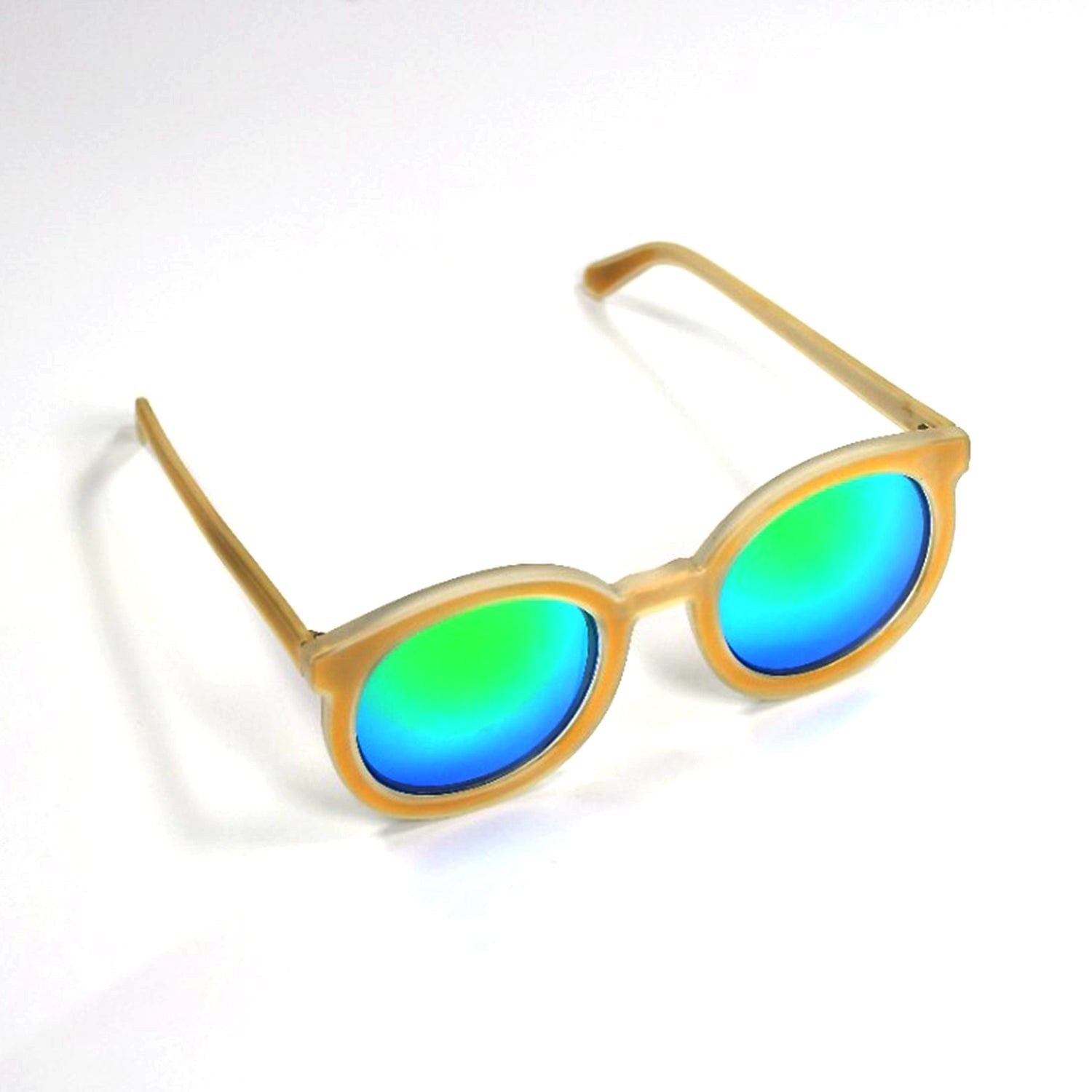 4956 BIG ROUND UNISEX ANTI-REFLECTIVE SUNGLASSES WITH SIMPLE FRAME. DeoDap