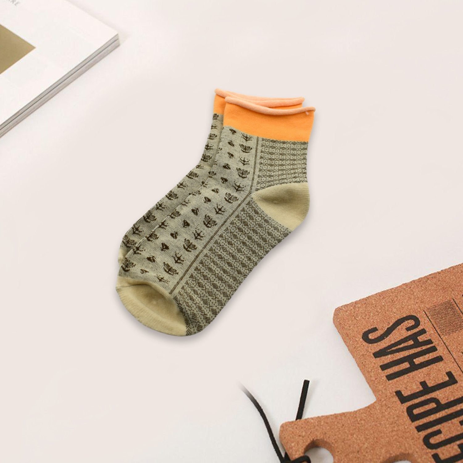 7356 Socks Breathable Thickened Classic Simple Soft Skin Friendly (1Pair) (Moq :-3) DeoDap