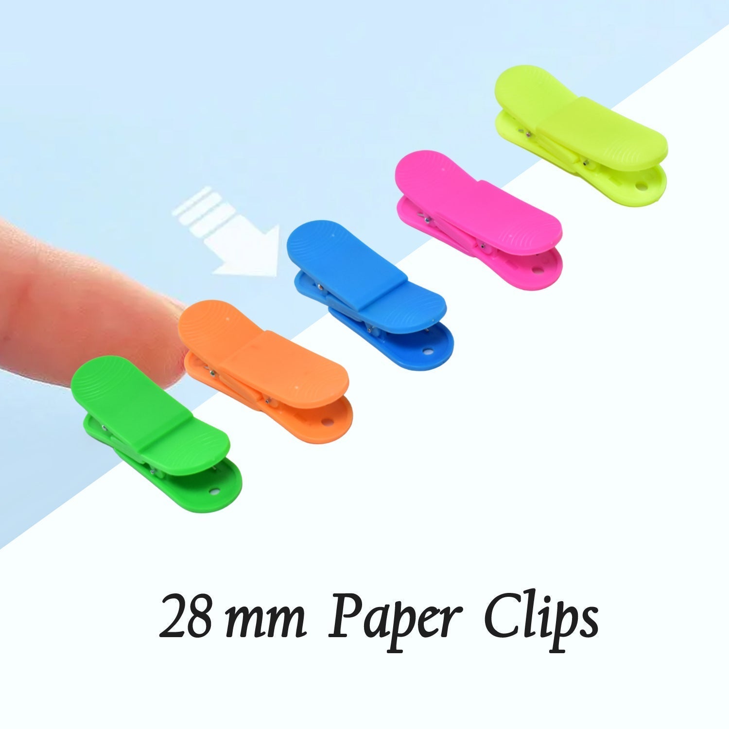 6169 10Pc 28Mm Paper Clips Used For Holding Paper And File. DeoDap