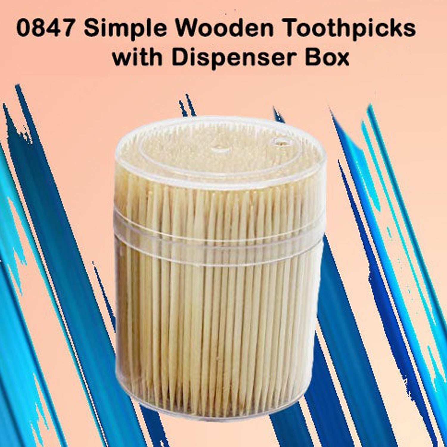 0847 Simple Wooden Toothpicks with Dispenser Box freeshipping - DeoDap