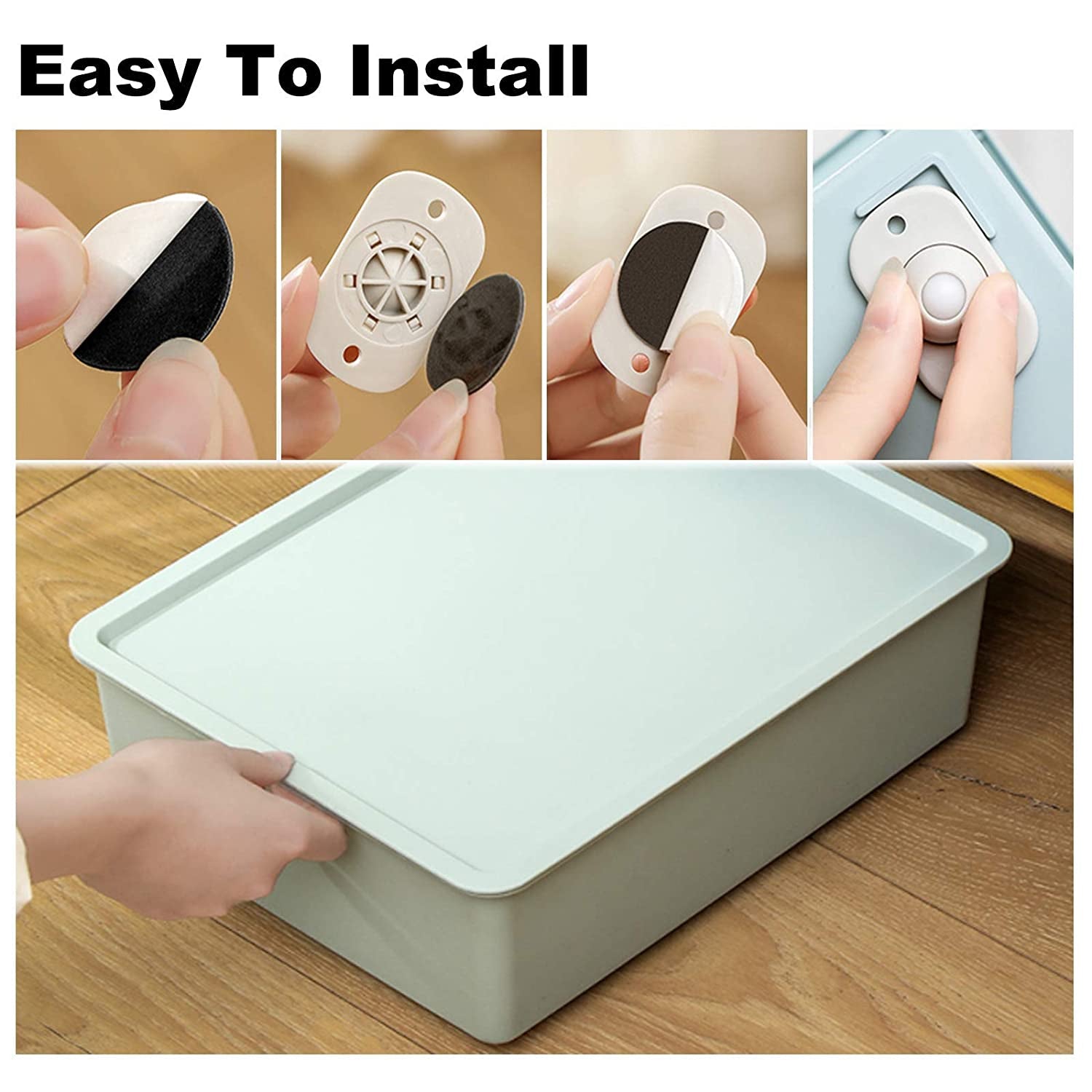 1770 Self Adhesive Mini Swivel Casters Wheels DeoDap
