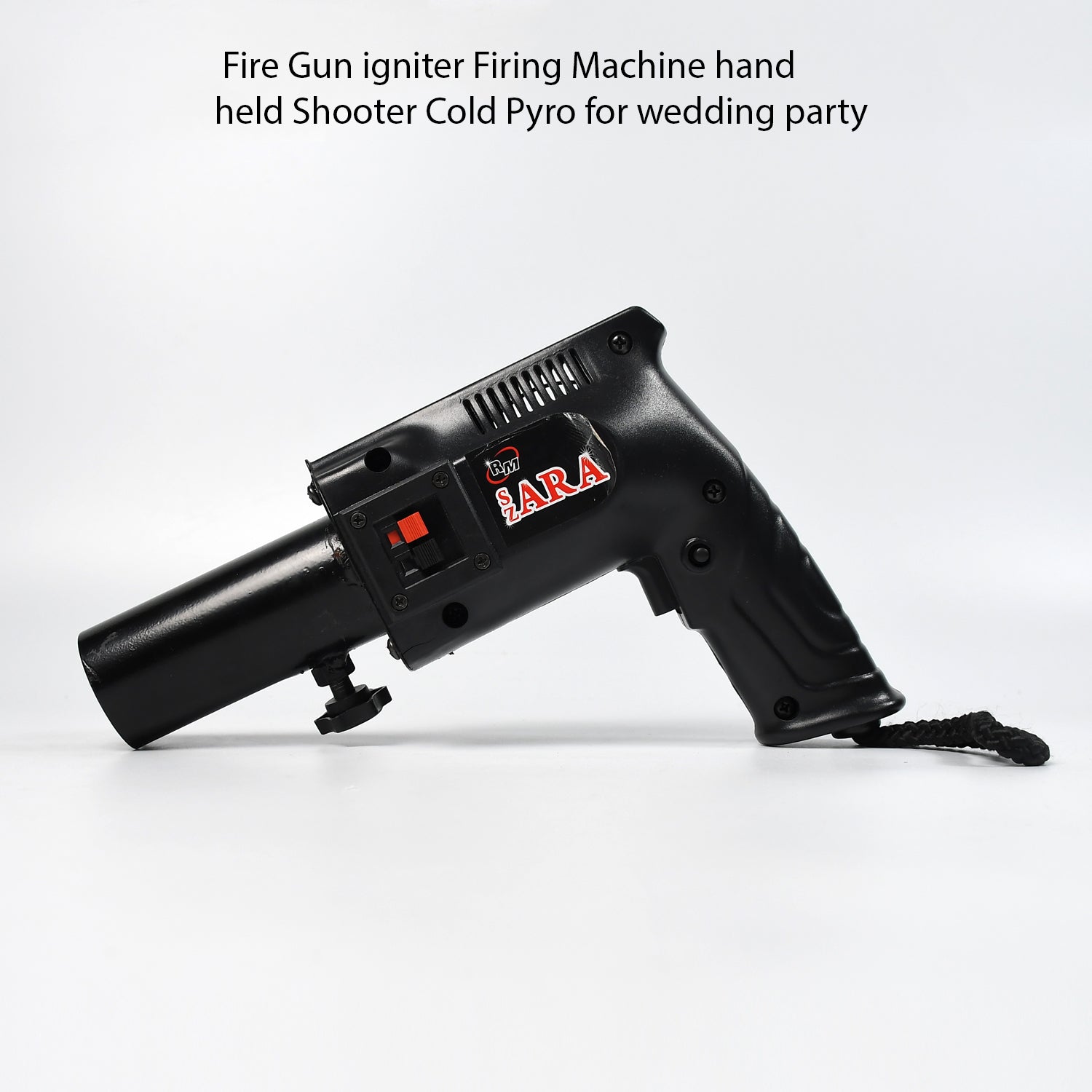 4518A PYRO PARTY METAL GUN HAND HELD GUN TOY FOR PARTIES FUNCTIONS EVENTS AND ALL KIND OF CELEBRATIONS, PLASTIC GUN, (PYROS NOT INCLUDED) DeoDap