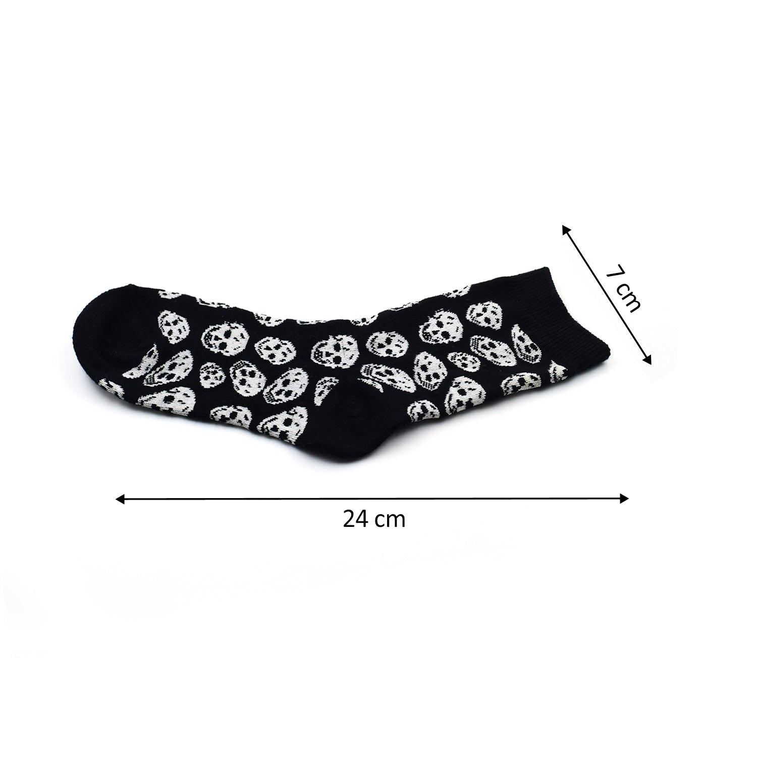 7342 Cotton Fancy Ladies Socks (1 Pair) (Moq :-3) DeoDap