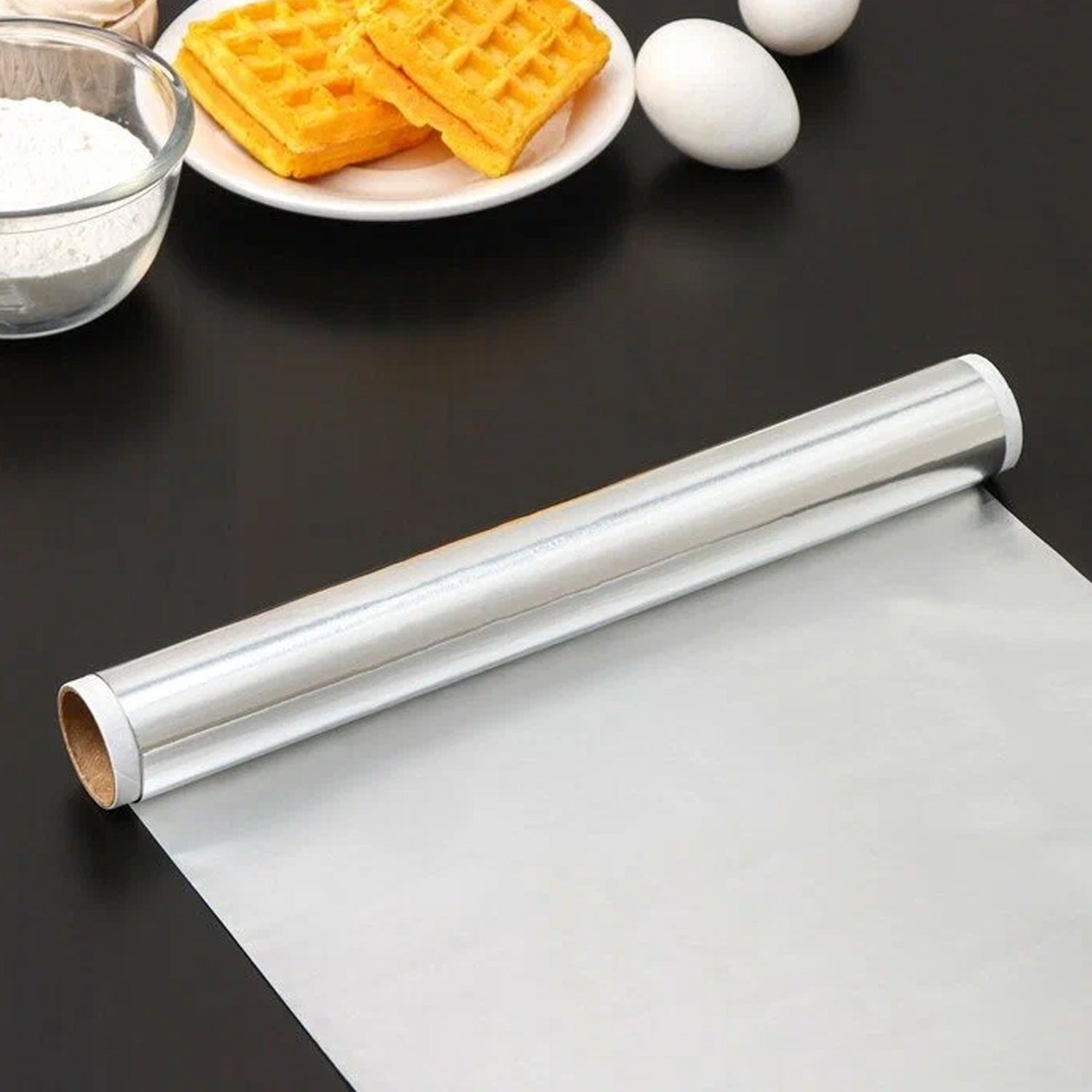 5989 Premium Quality Food Grade Aluminum Foil Roll Heavy Duty Non Stick Thick Aluminum Foil Sheet Baking Grilling Tool 72Mtr (1Pc)