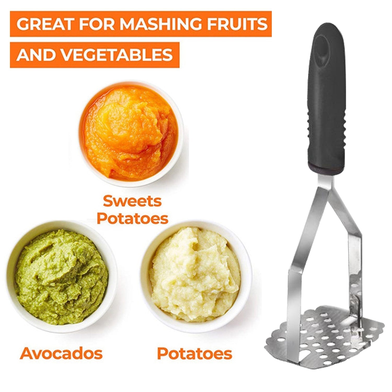 2470 Potato Vegetable Pav Bhaji Masher for Kitchen freeshipping - DeoDap