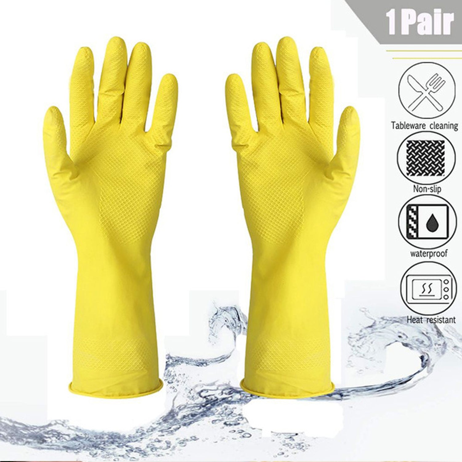 0679 Multipurpose Rubber Reusable Cleaning Gloves DeoDap