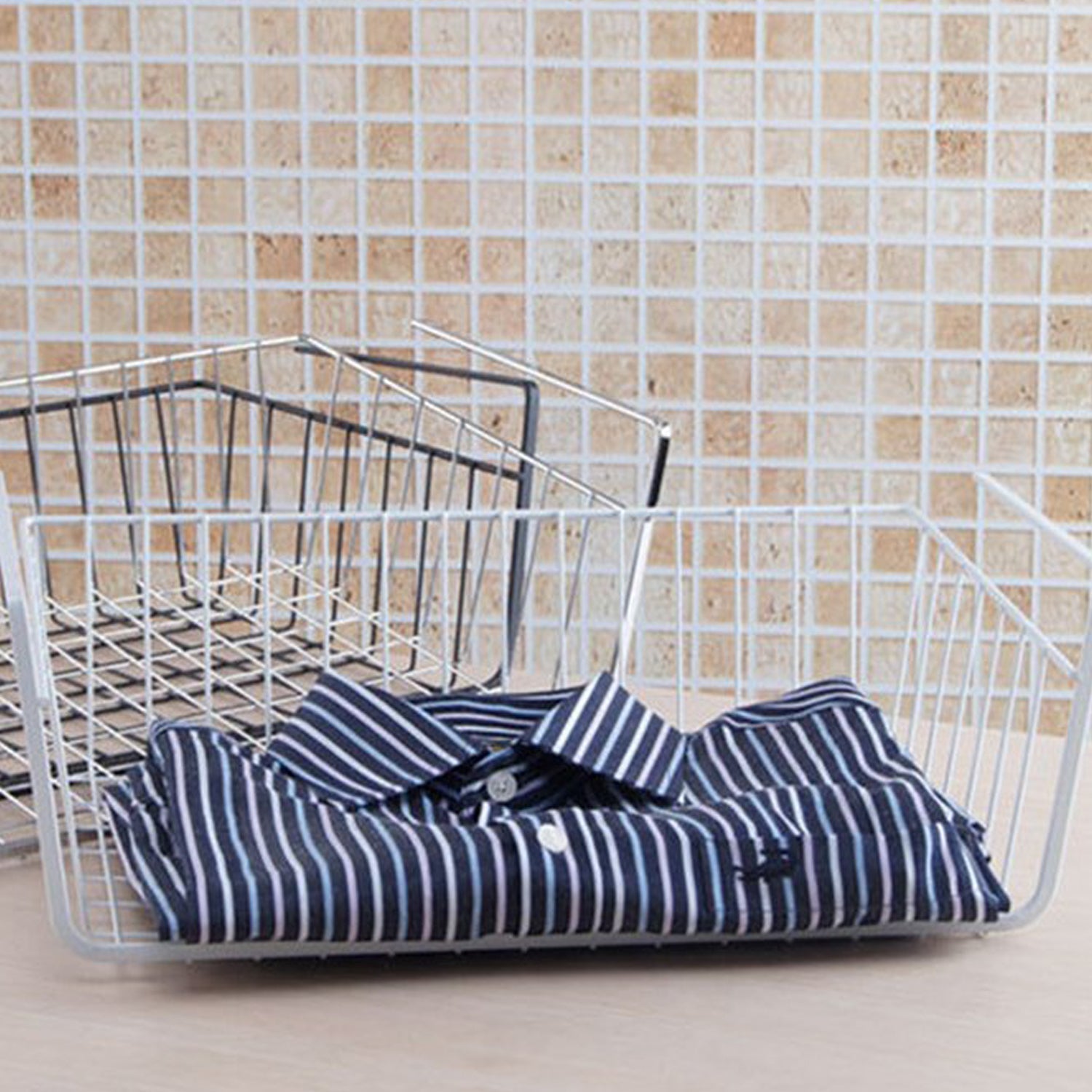 5194 Storage Basket Organizer For Refrigerator , bathroom, & Cabinet, Use basket