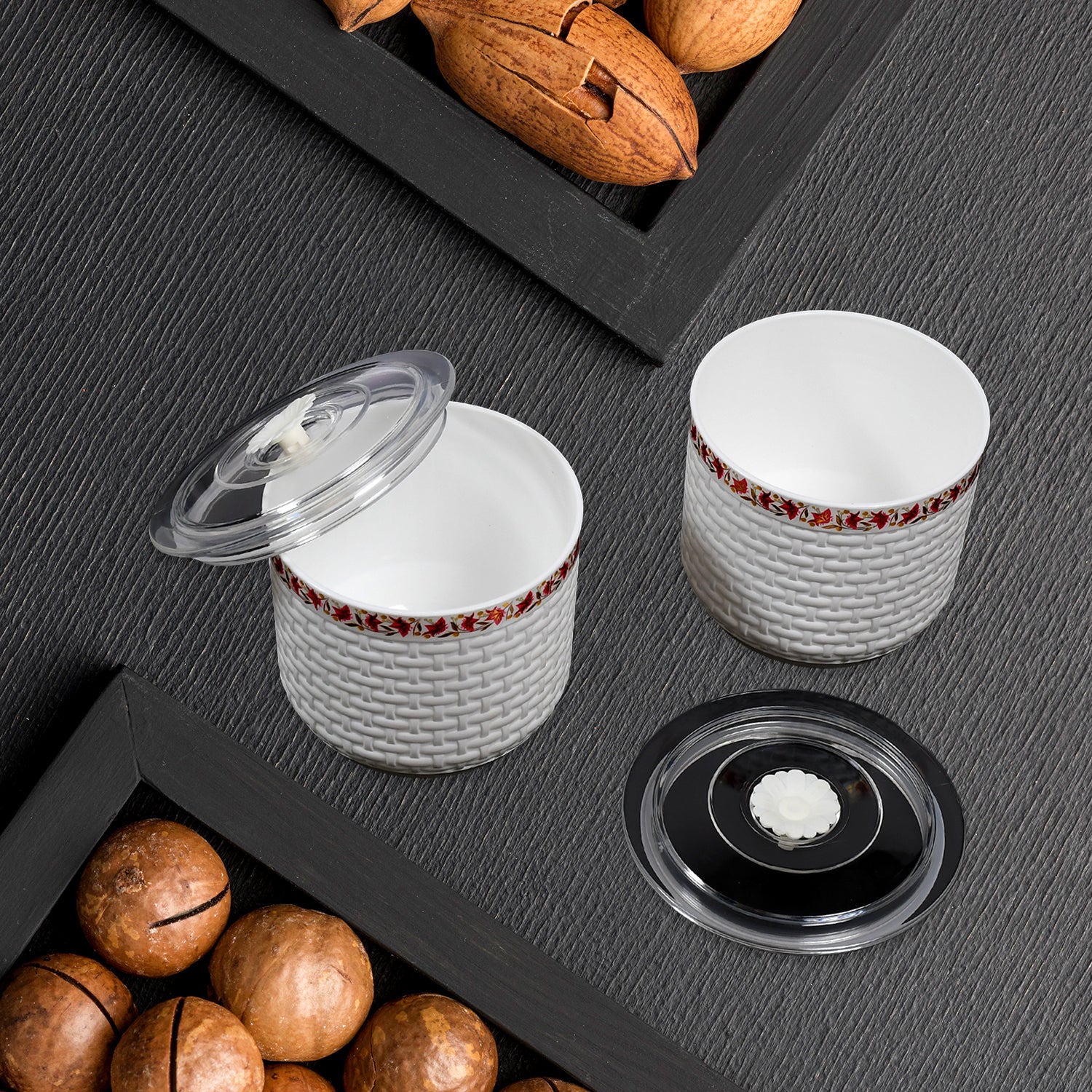 5277 Maple Air Tight Container Jar 850 ml  For Home & Kitchen Use Jar Set of 2 pcs