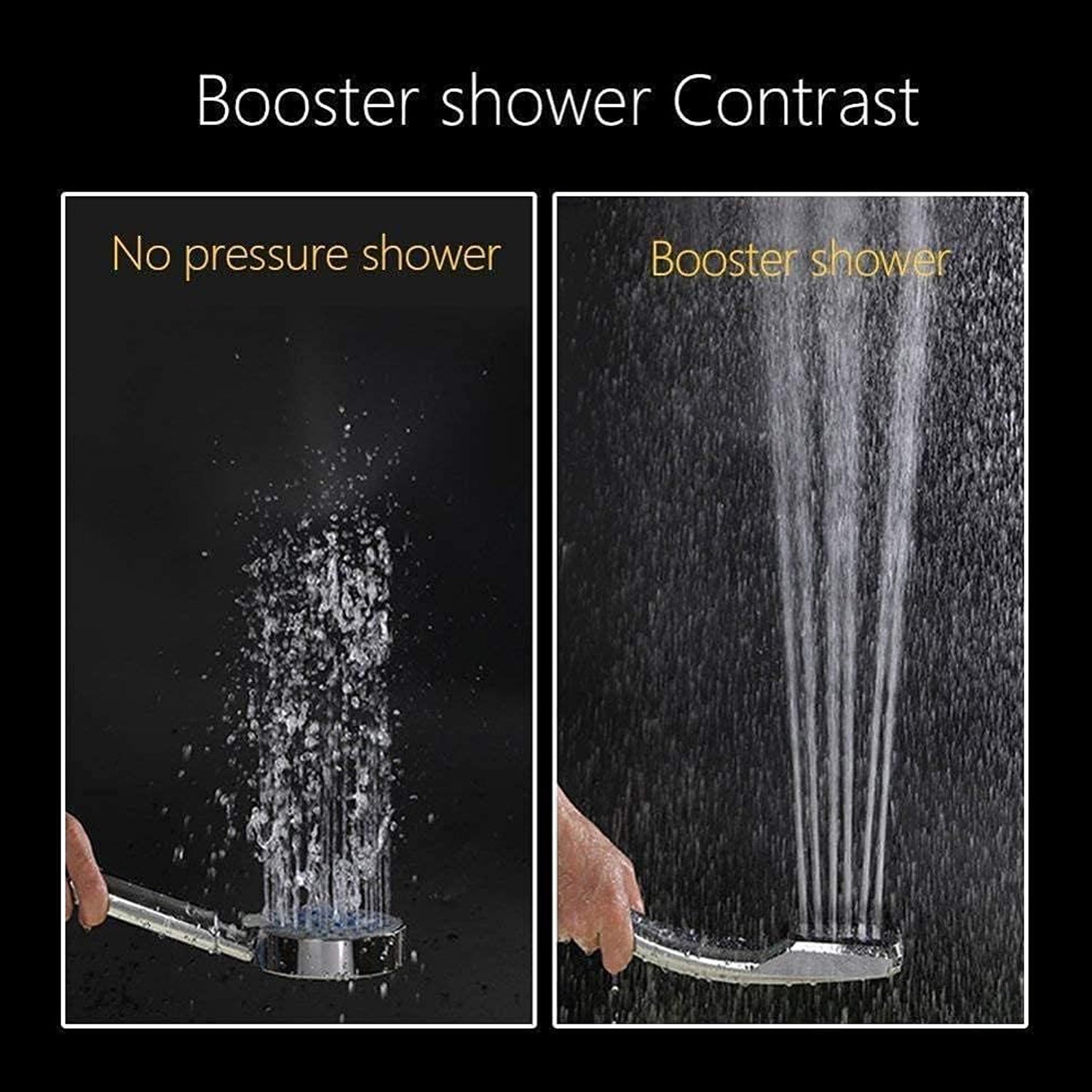 9394 High Pressure Shower Head,Wenini 300 Holes Handheld Showerhead Powerful Boosting Spray Bath Water Saving For Bathroom (1 Pc)