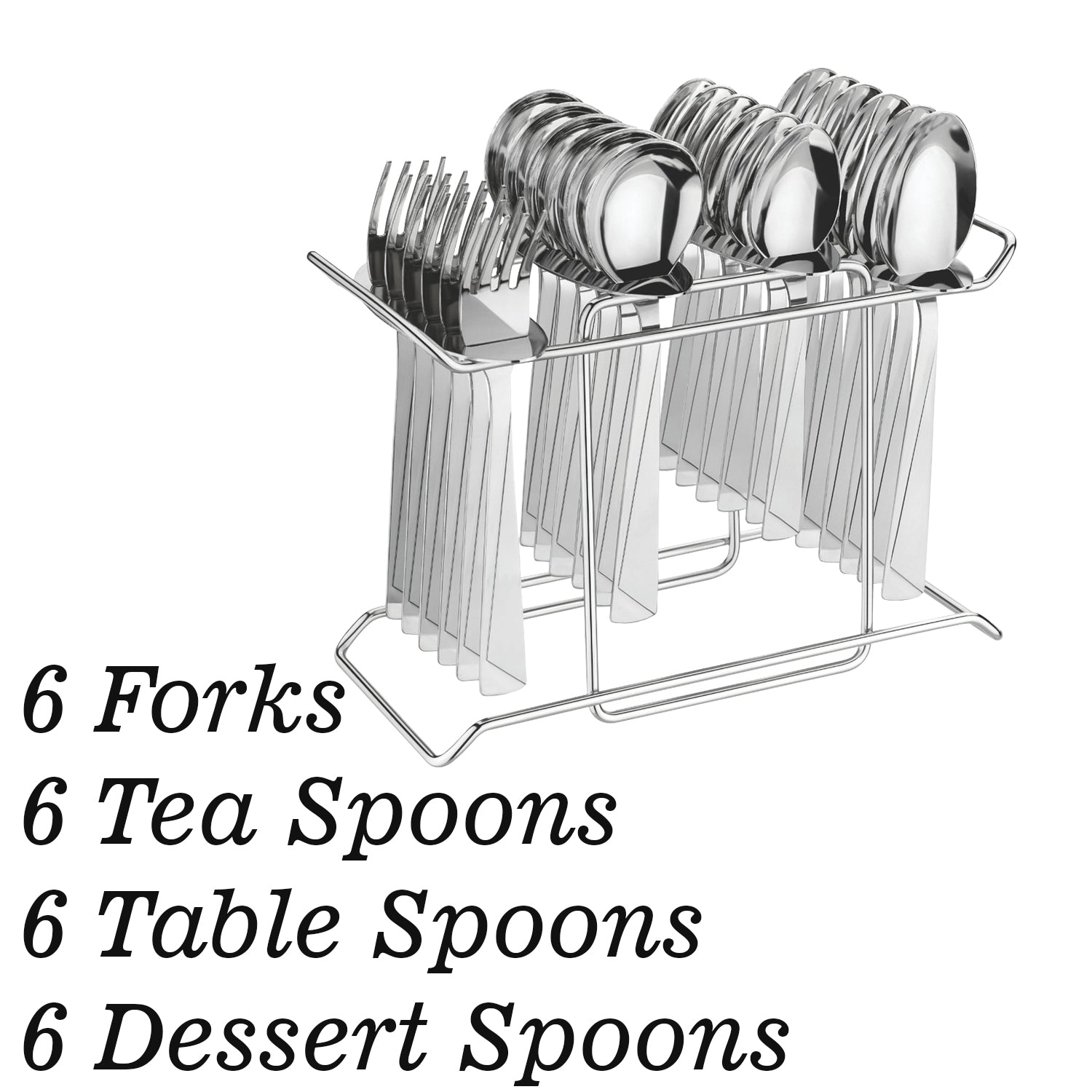 2467  24 Pack Premium Stainless Steel Cutlery Set DeoDap