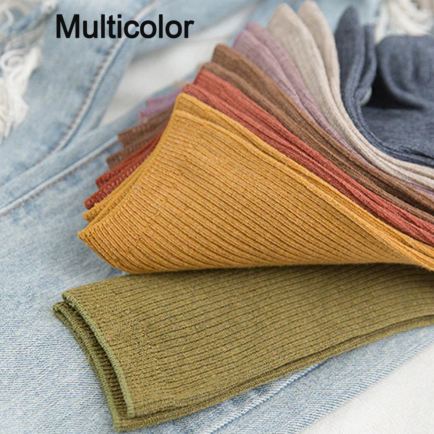 7304 Socks Breathable Thickened Classic Simple Soft Skin Friendly (Moq :-3) DeoDap