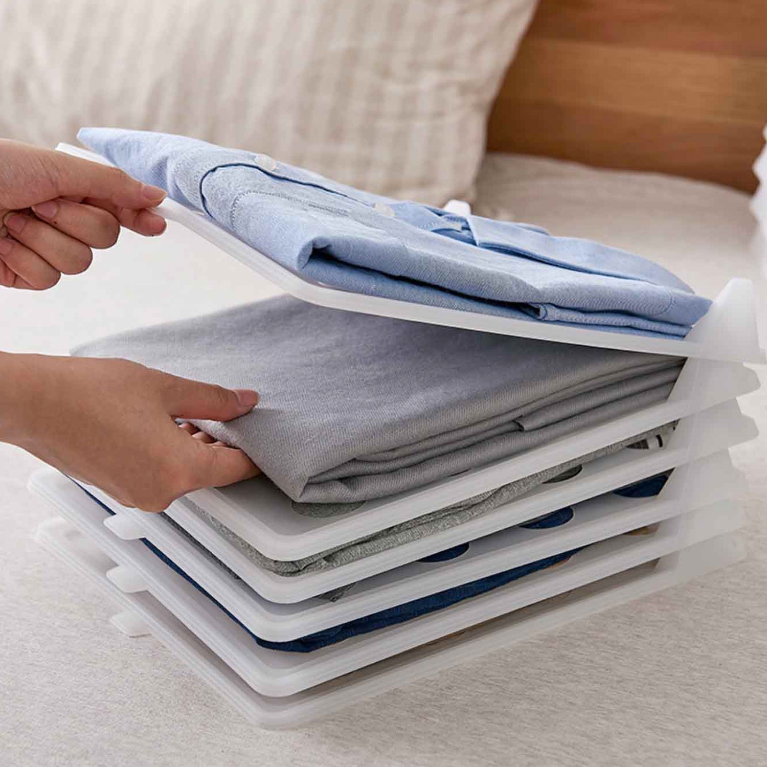 6129 1 Pc Cloth Organiser used in all household and ironing shops in order to assemble the cloths and fabric in a well-mannered way. (Moq :-10) DeoDap