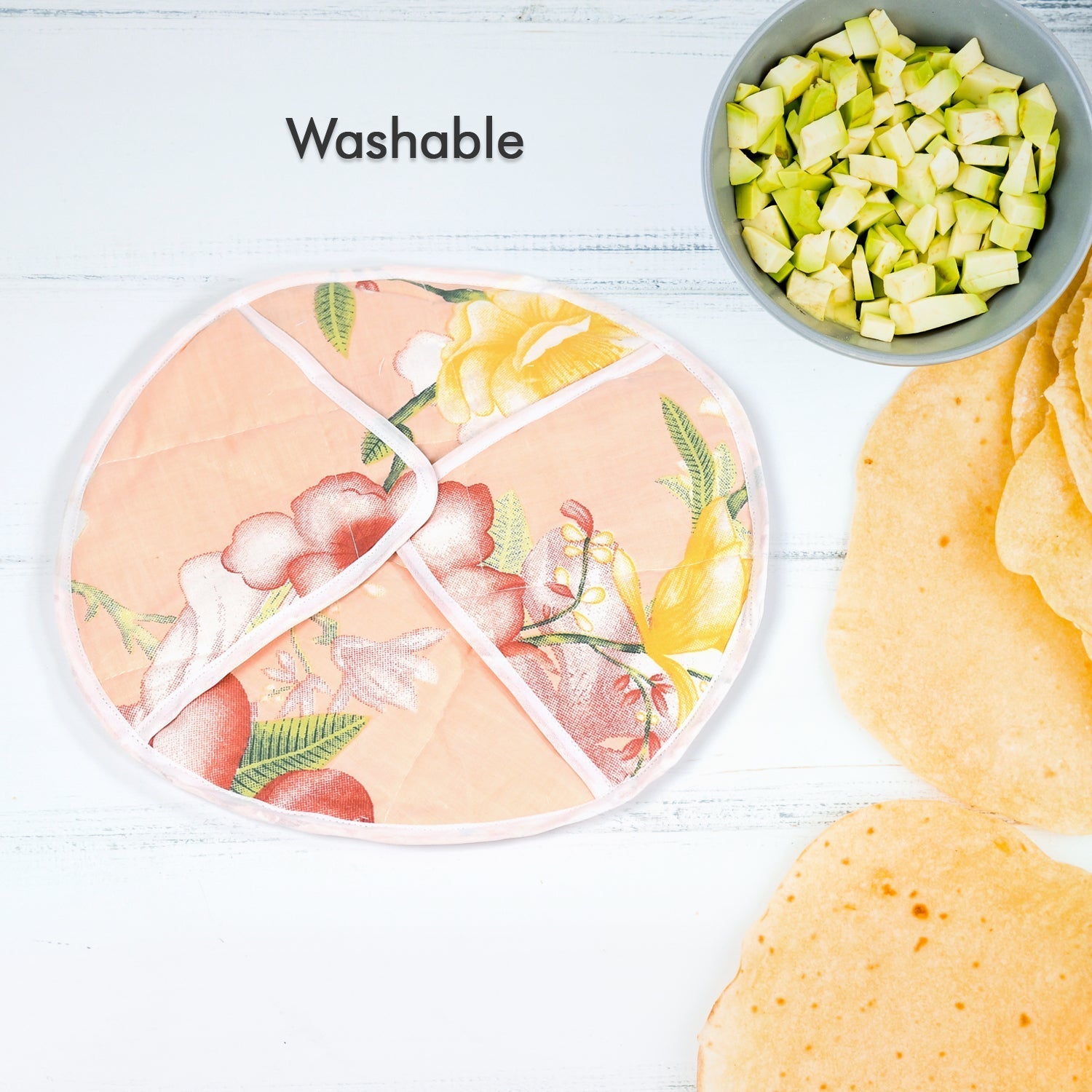 5315A Hot Chapatti Cover Cloth Cotton Cloth Casserole Box For Home & Kitchen Use DeoDap