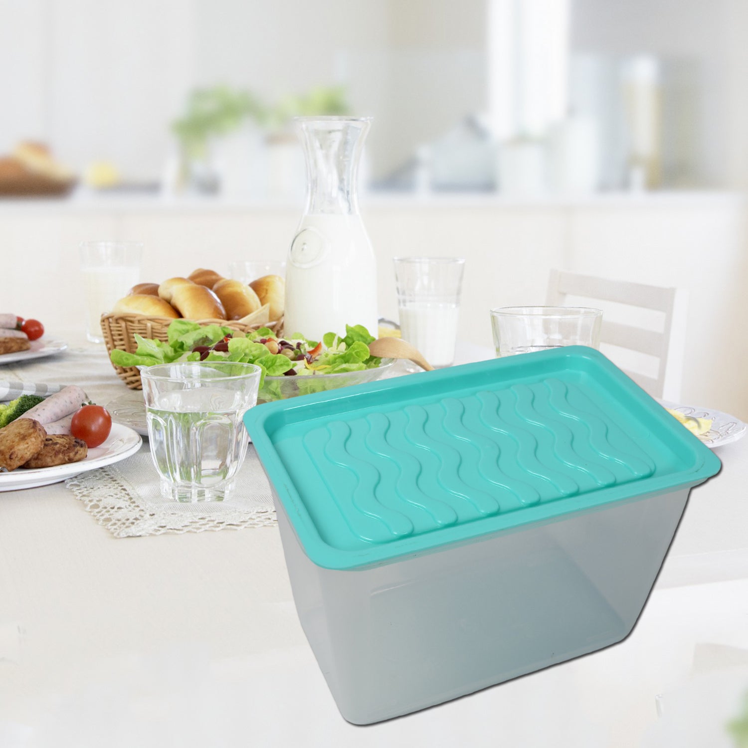 7148 Plastic Small Transparent Airtight Kitchen Container Storage Container High Quality Container For Home & Kitchen Use DeoDap