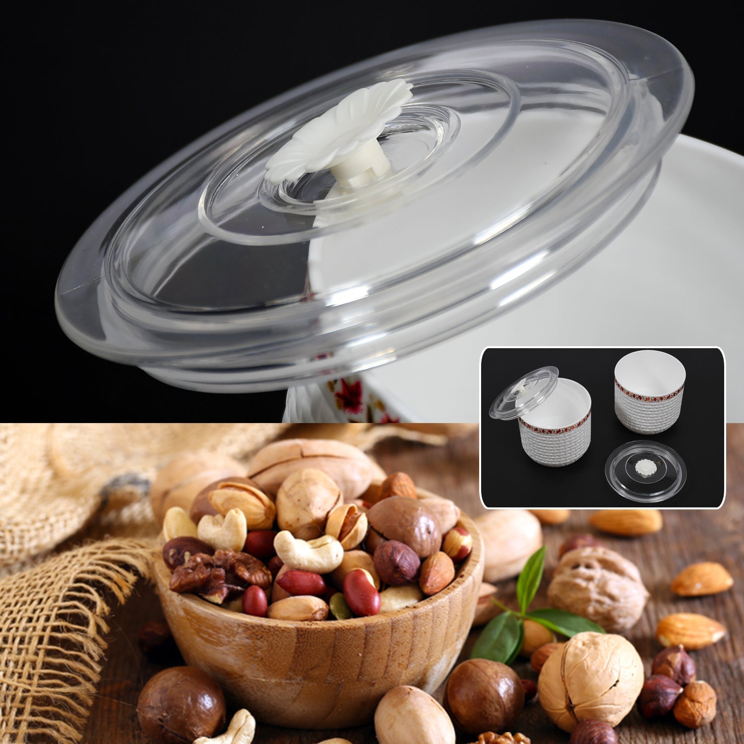 5277 Maple Air Tight Container Jar 850 ml  For Home & Kitchen Use Jar Set of 2 pcs