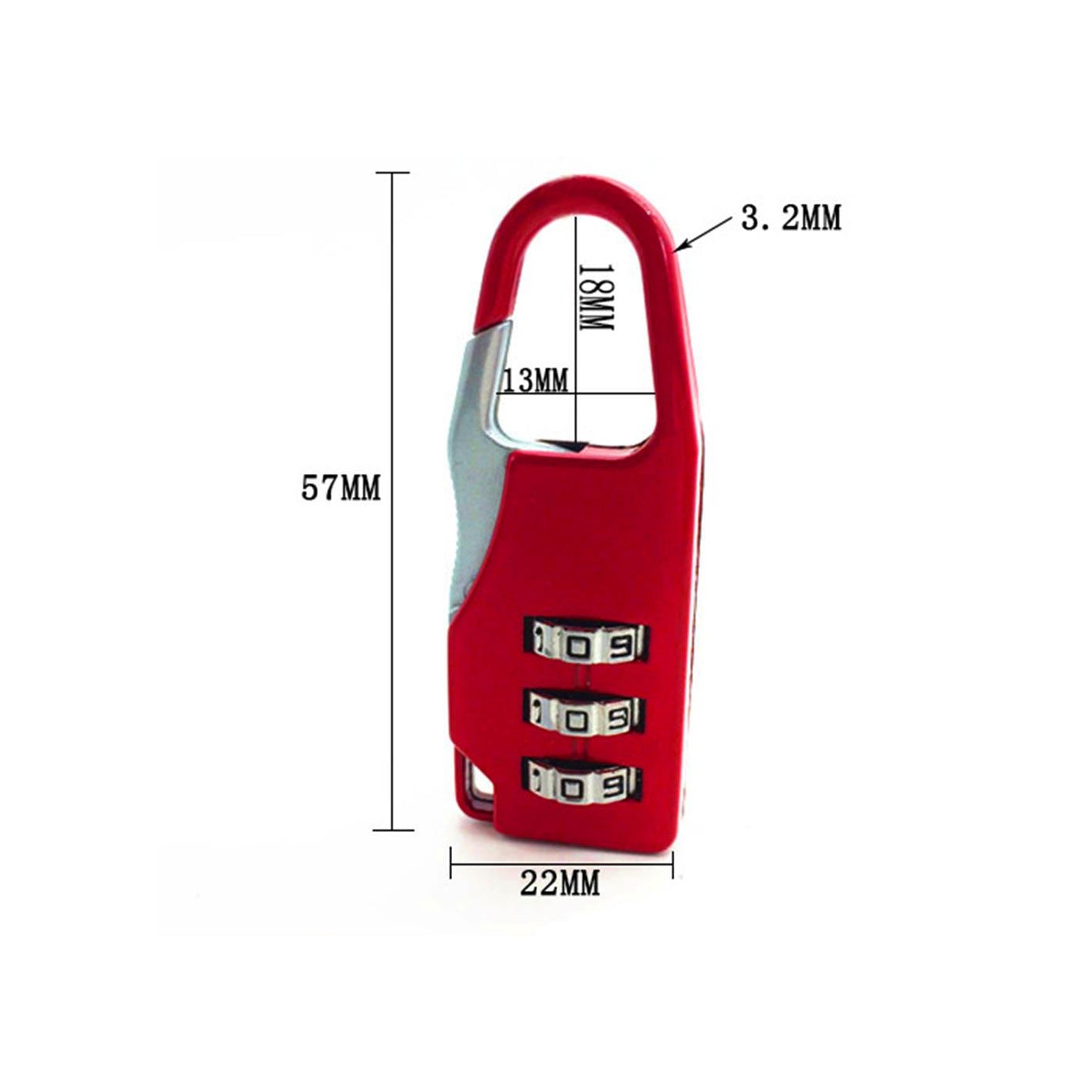 1243 Round Resettable Code Number Padlock freeshipping - DeoDap