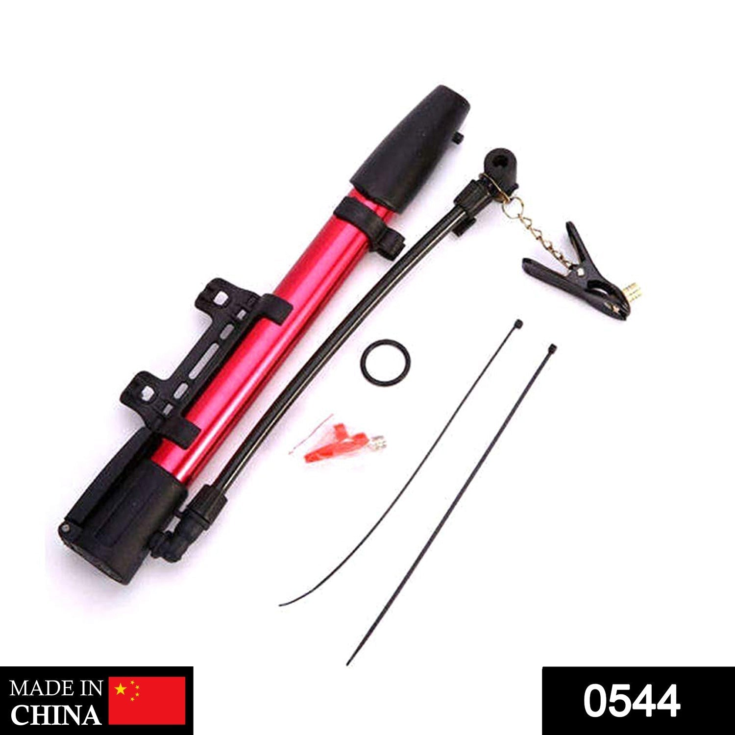 0544 Aluminum Mini Bicycle Air Pump (Multicolor) DeoDap