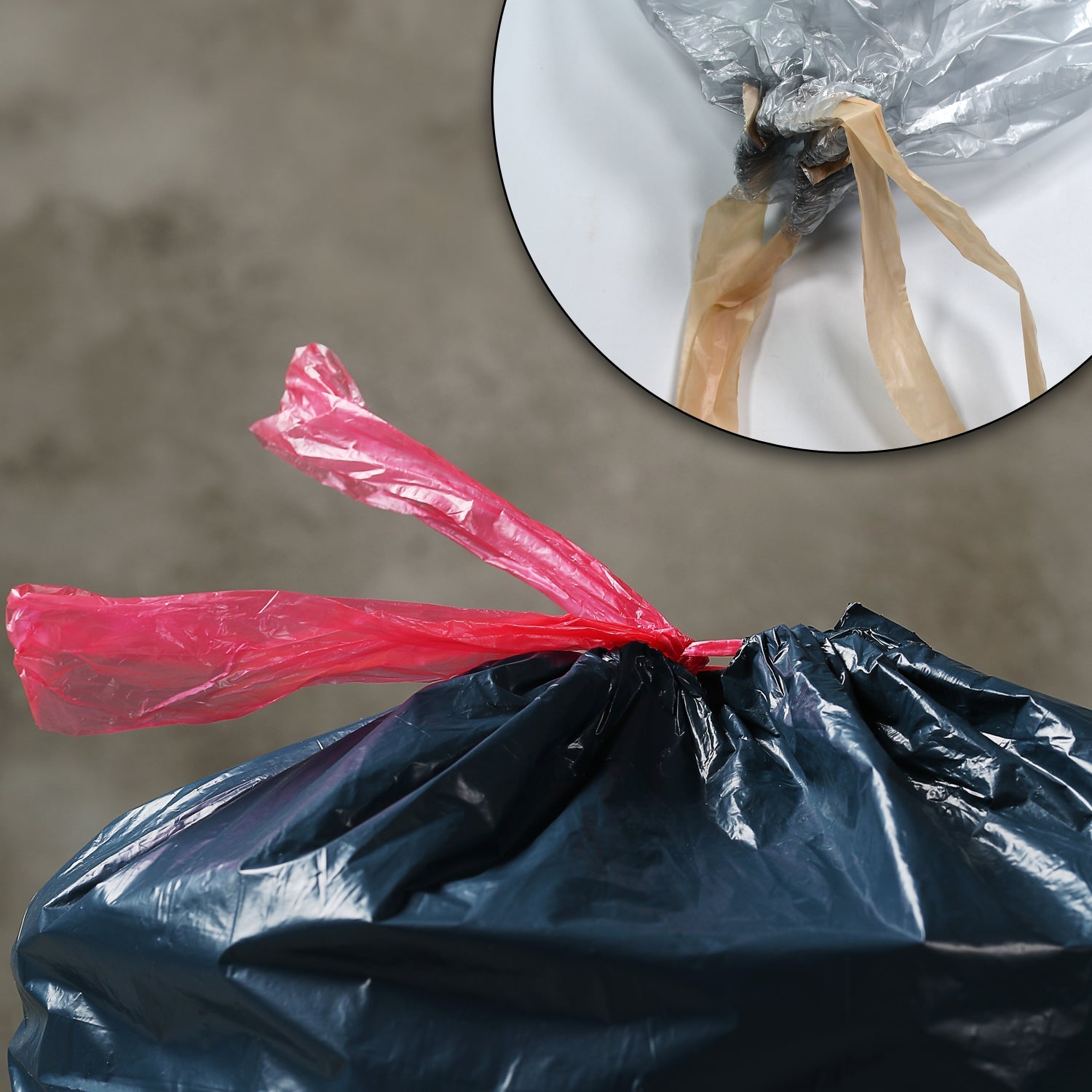 9213 Garbage Bags/Dustbin Bags/Trash Bags Pack of 3Rolls 45Pcs DeoDap