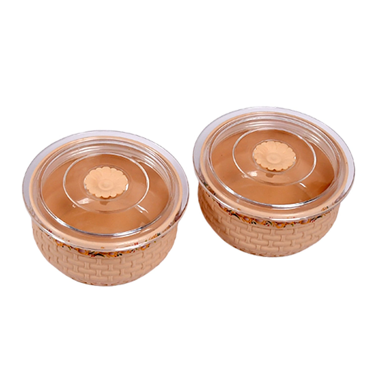 5278 Plastic Round Kitchen Storage Container Food Storage Jar  550 ML , For Home & Kitchen Use (2 pcs )