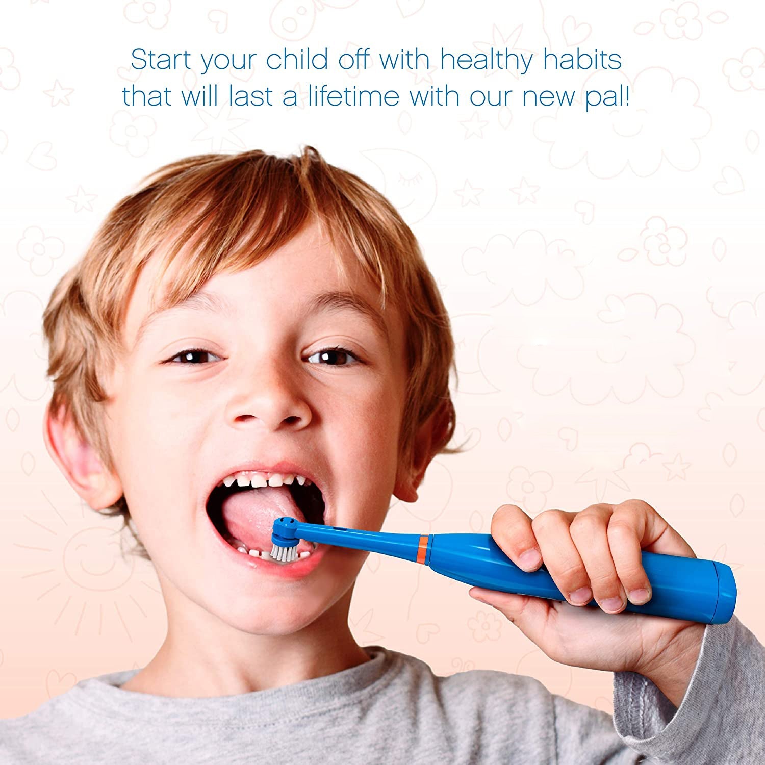 7325 ELECTRIC TOOTHBRUSH FOR ADULTS AND TEENS, ELECTRIC TOOTHBRUSH BATTERY OPERATED DEEP CLEANSING TOOTHBRUSH
