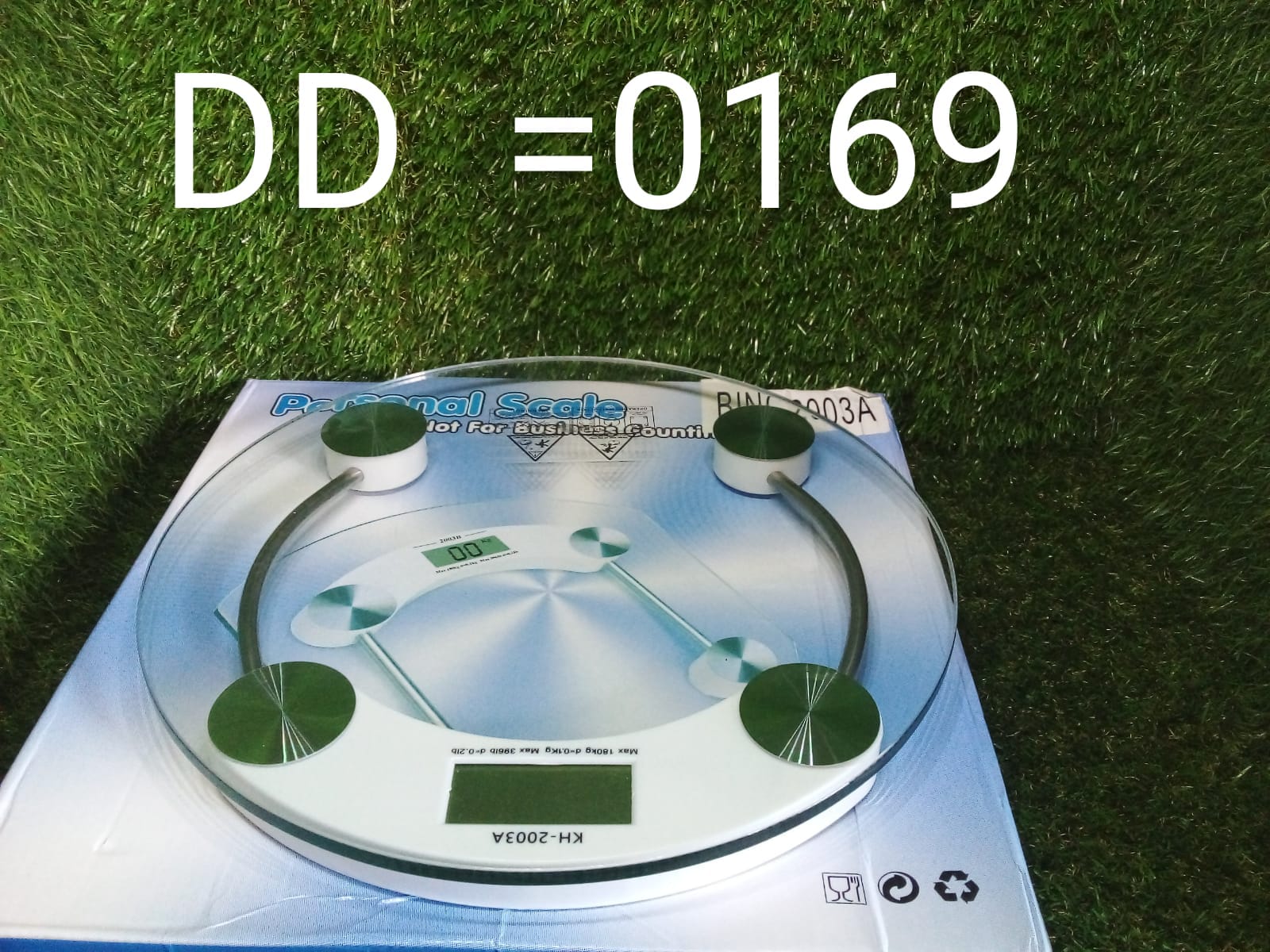 0169 -8mm Electronic Tempered Glass Digital Weighing Scale freeshipping - DeoDap