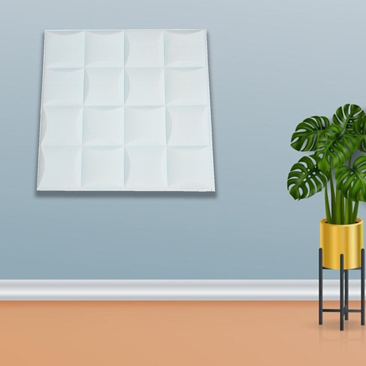 3D FOAM ADHESIVE WALLPAPER FOR LIVING ROOM. ROOM WALL PAPER HOME DECOR SELF ADHESIVE WALLPAPER (60X60Cm , 36x36Cm)