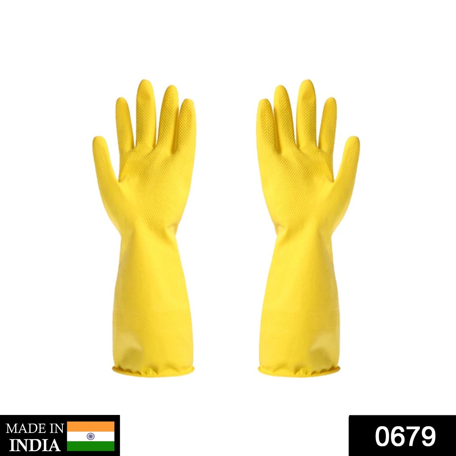 0679 Multipurpose Rubber Reusable Cleaning Gloves DeoDap