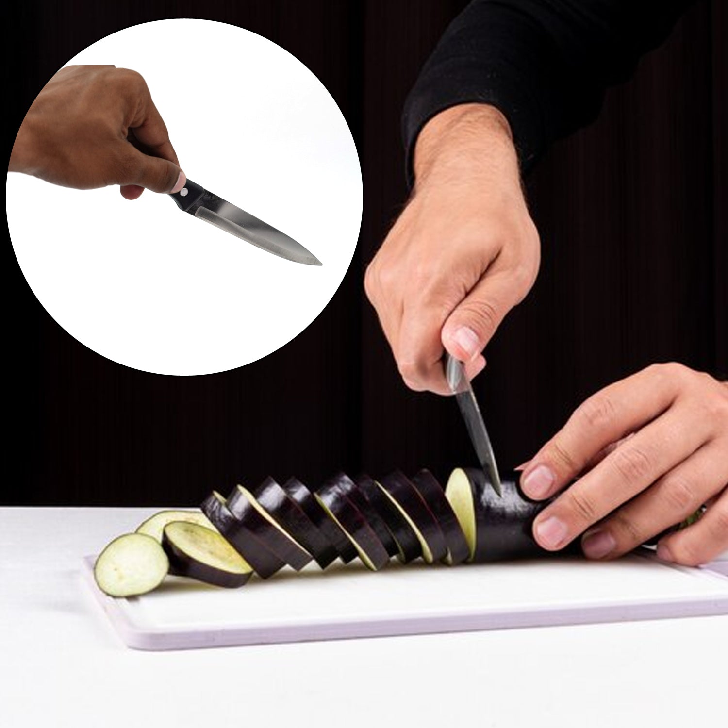2869 Stainless Steel Kitchen Floret|Glare kitchen compact knife set DeoDap