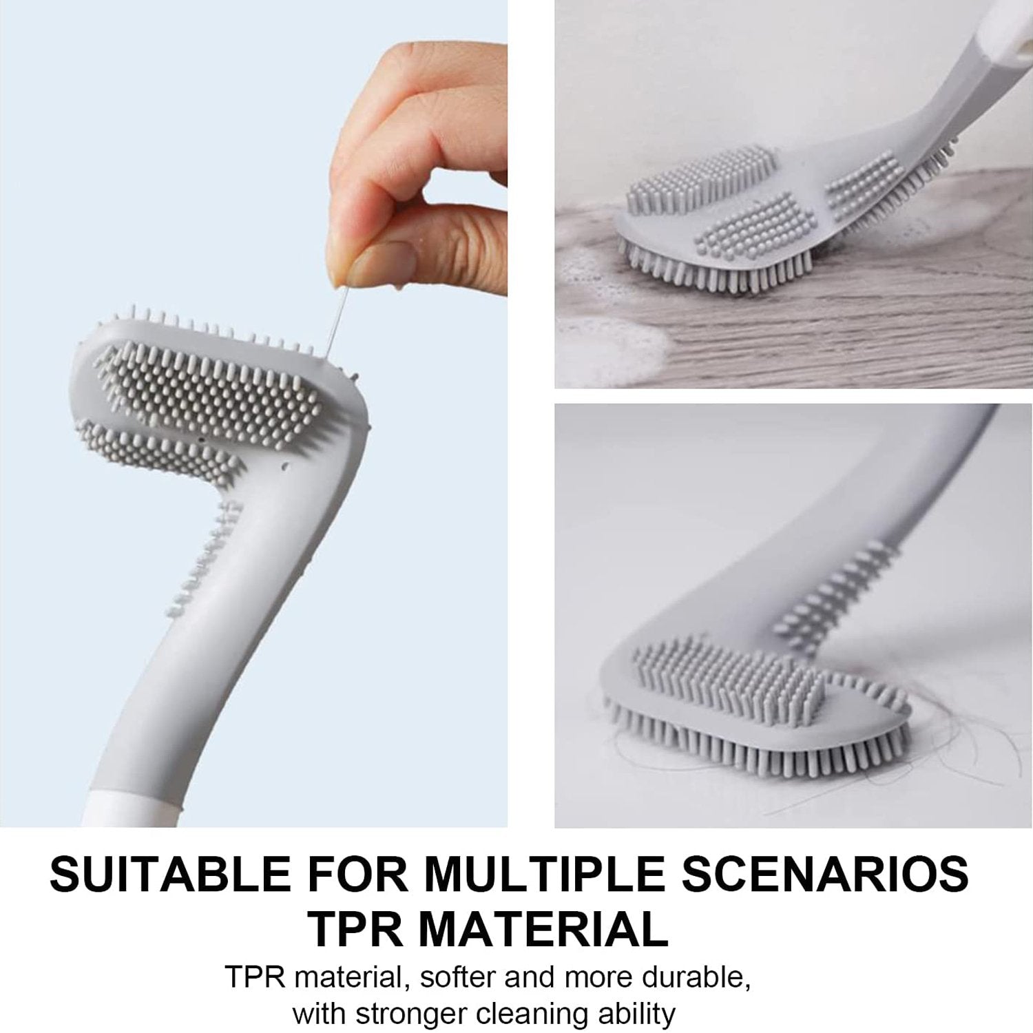 6059 Golf Shape Toilet Cleaner Brush  & Magic Sticker Holder DeoDap