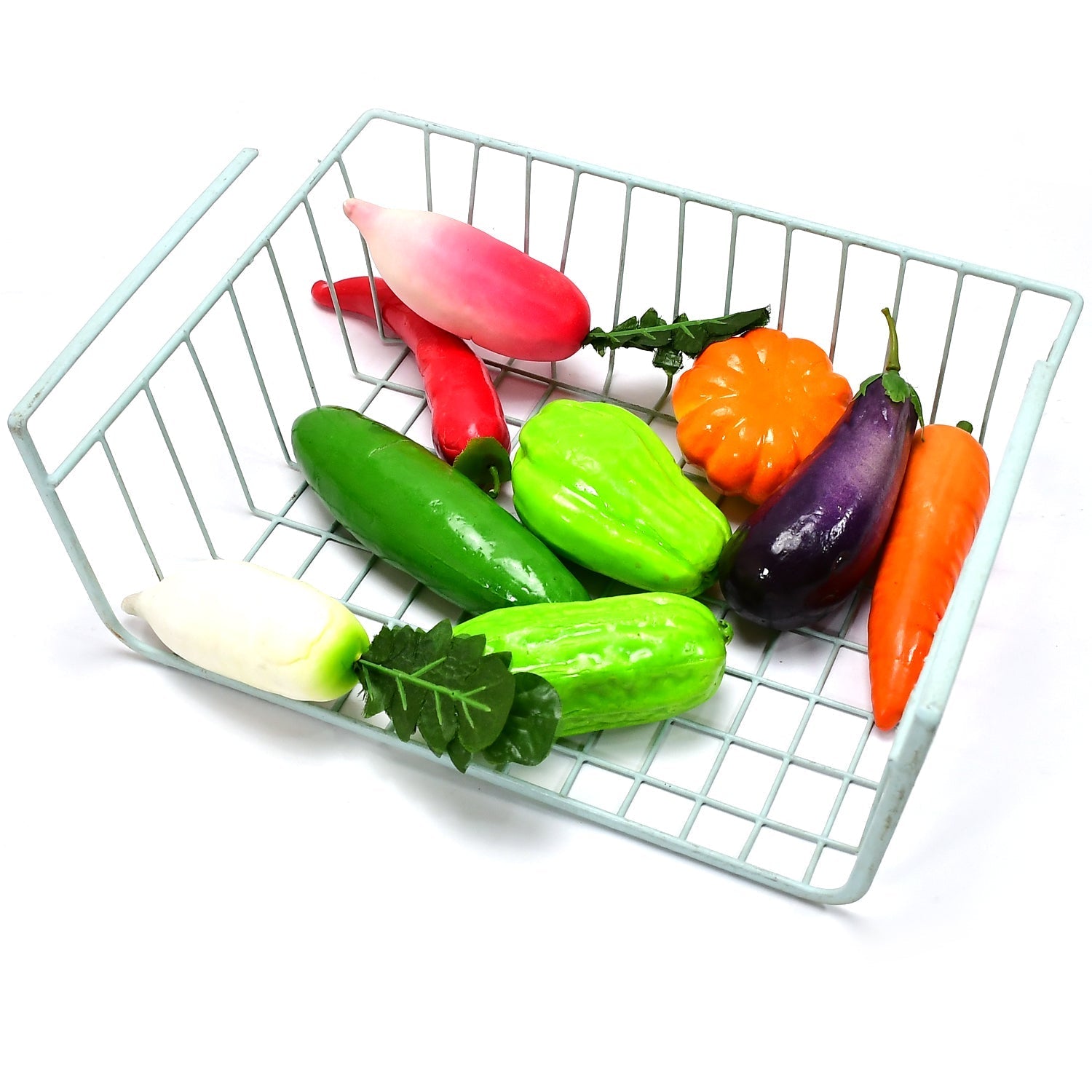 5194 Storage Basket Organizer For Refrigerator , bathroom, & Cabinet, Use basket