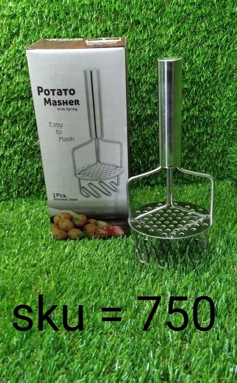 0750_Stainless Steel Hand Masher (Mash for Dal/Vegetable/Potato/Baby Food/pav bhaji) DeoDap