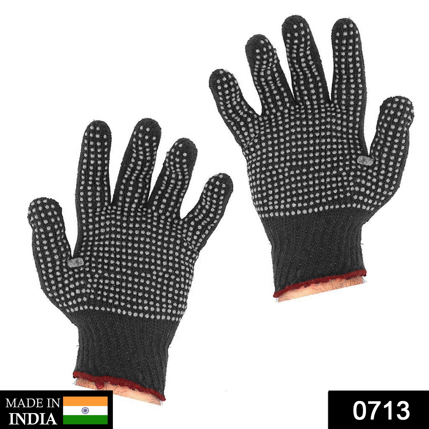 0713 Cotton Polyester Mens Work Gloves DeoDap