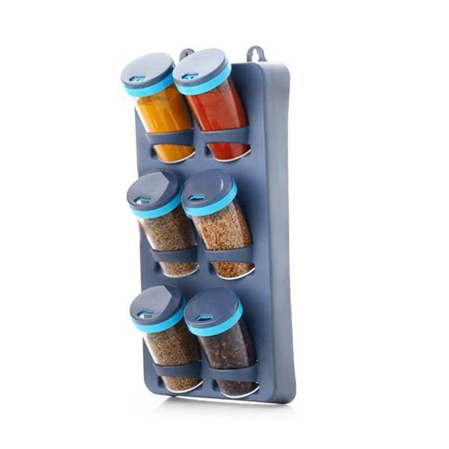 2574 Space Saver Spice Rack  6 Piece Spice Set  (Plastic) DeoDap