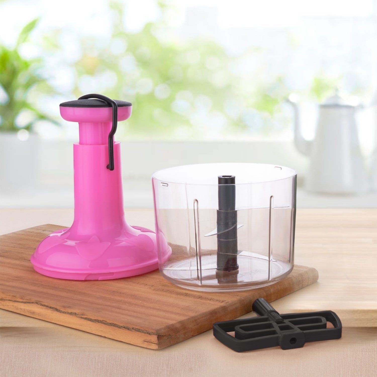 2759 3 In 1 Push Chop 1100Ml Used For Chopping Of Fruits And Vegetables. DeoDap