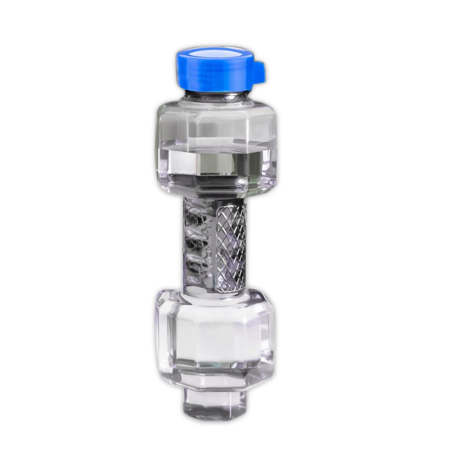 0754A Unbreakable Plastic dumbbell Shape Water Bottle freeshipping - DeoDap