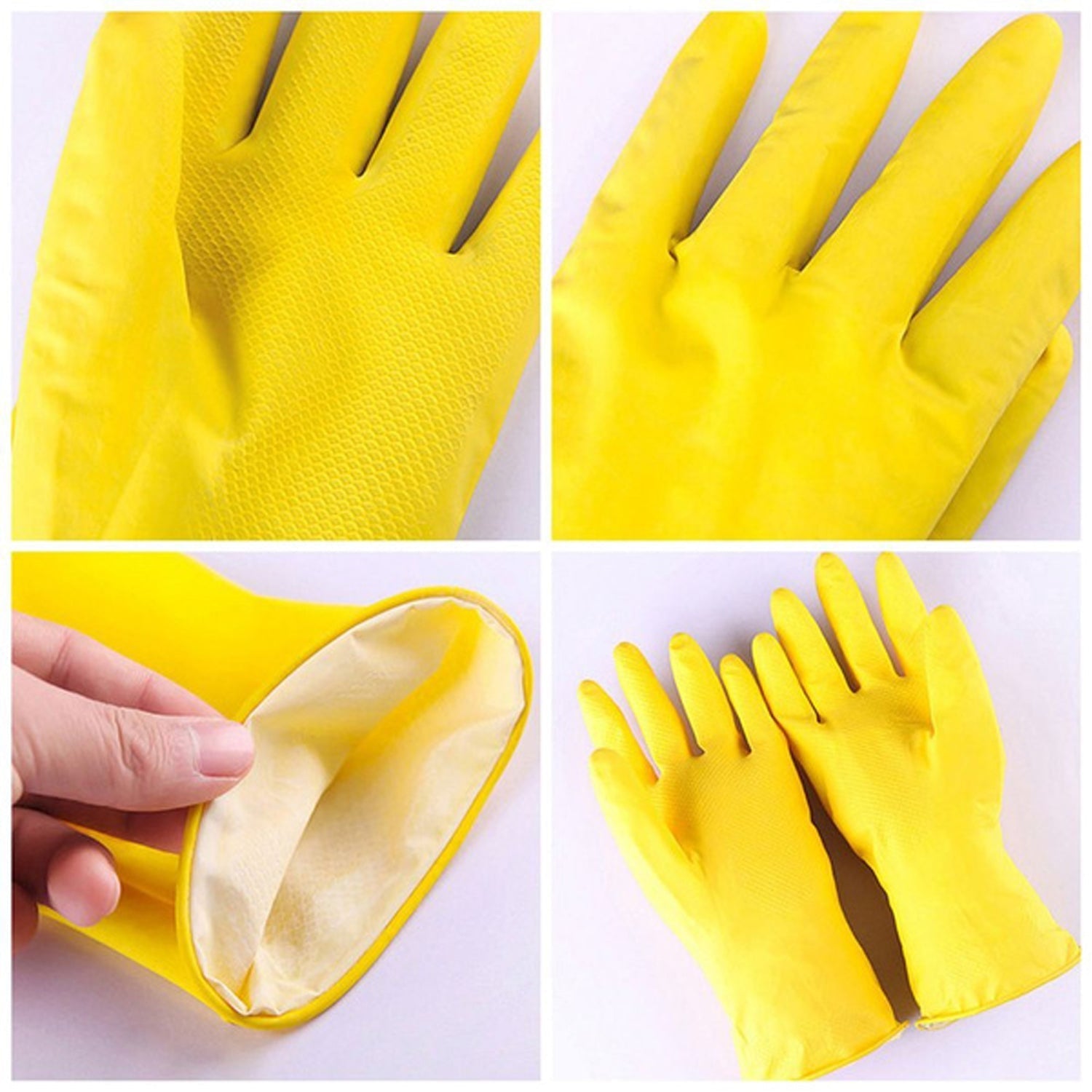 0679 Multipurpose Rubber Reusable Cleaning Gloves DeoDap