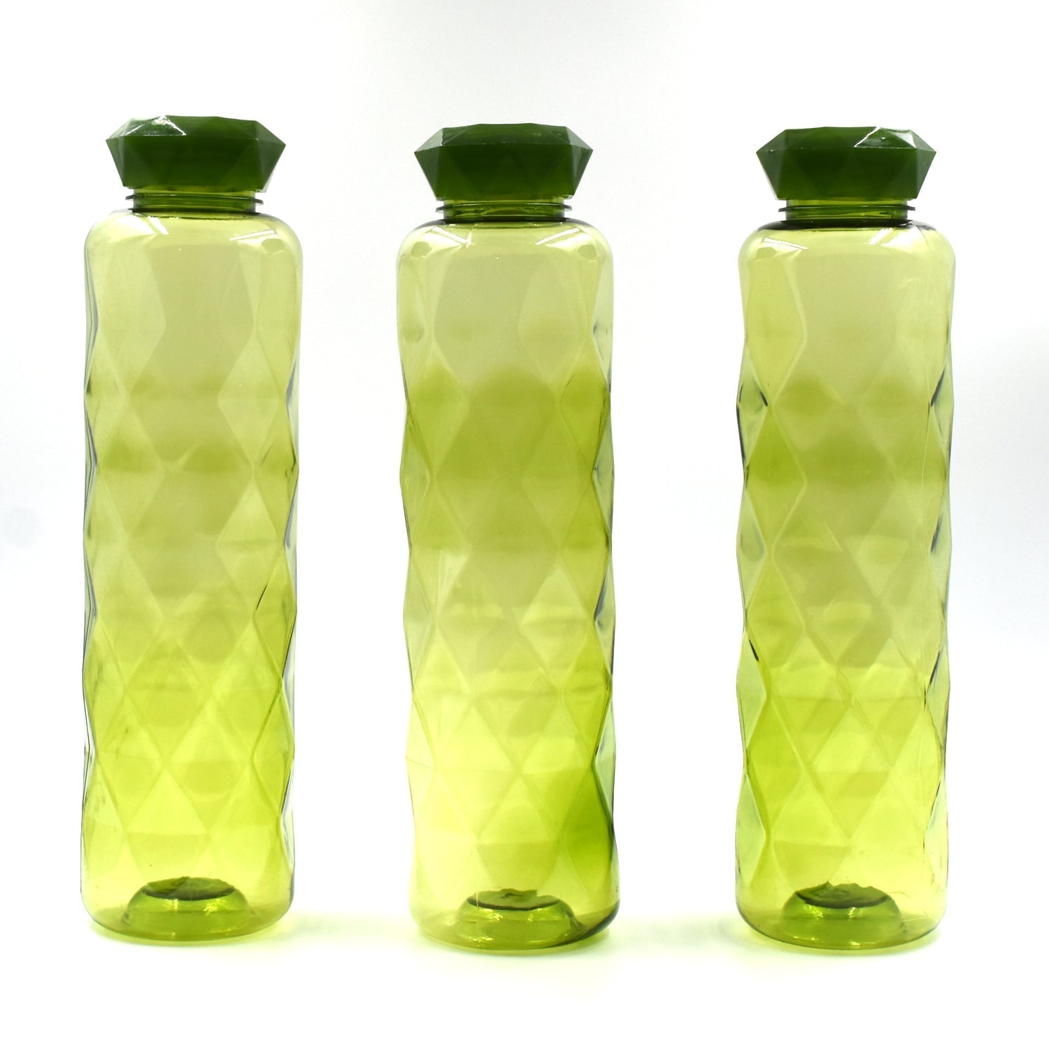 2668 3Pc Set Diamond Cut Bottle Used for storing water and beverages purposes for people. DeoDap