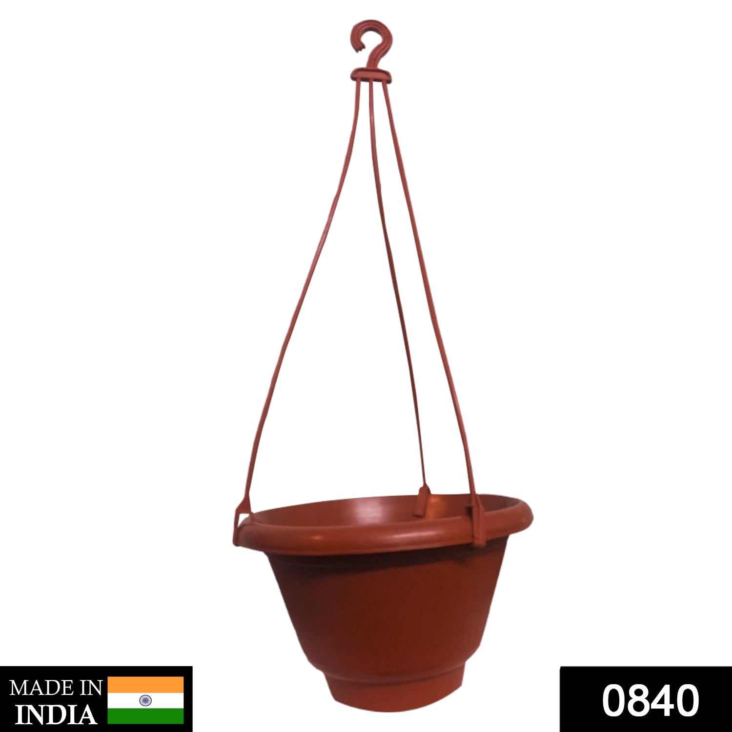 0840 Hanging Flower Pot with Rope DeoDap