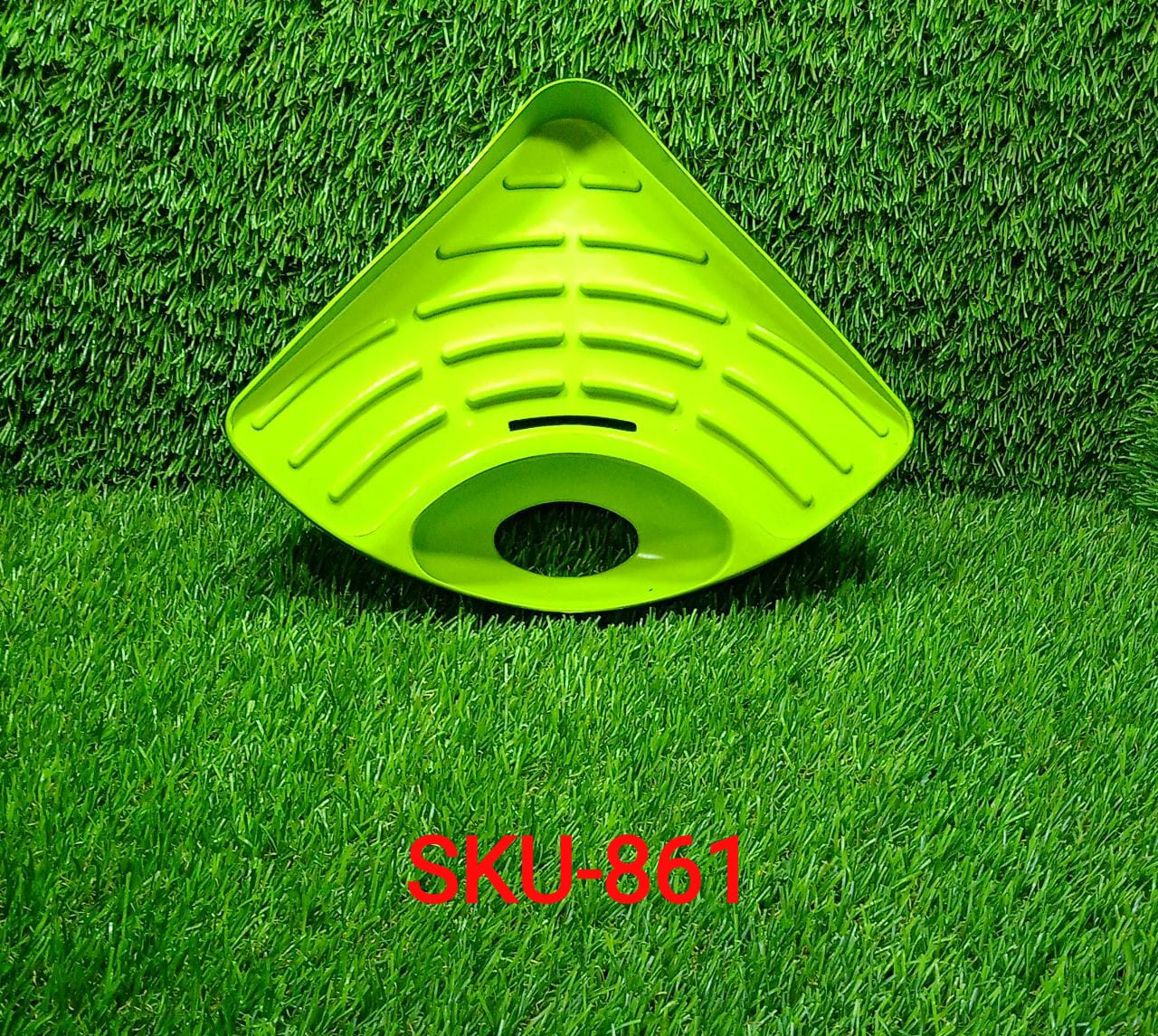 0861 Sink Strainer Basket Corner Kitchen Triangular Multi functional Drain Shelf DeoDap