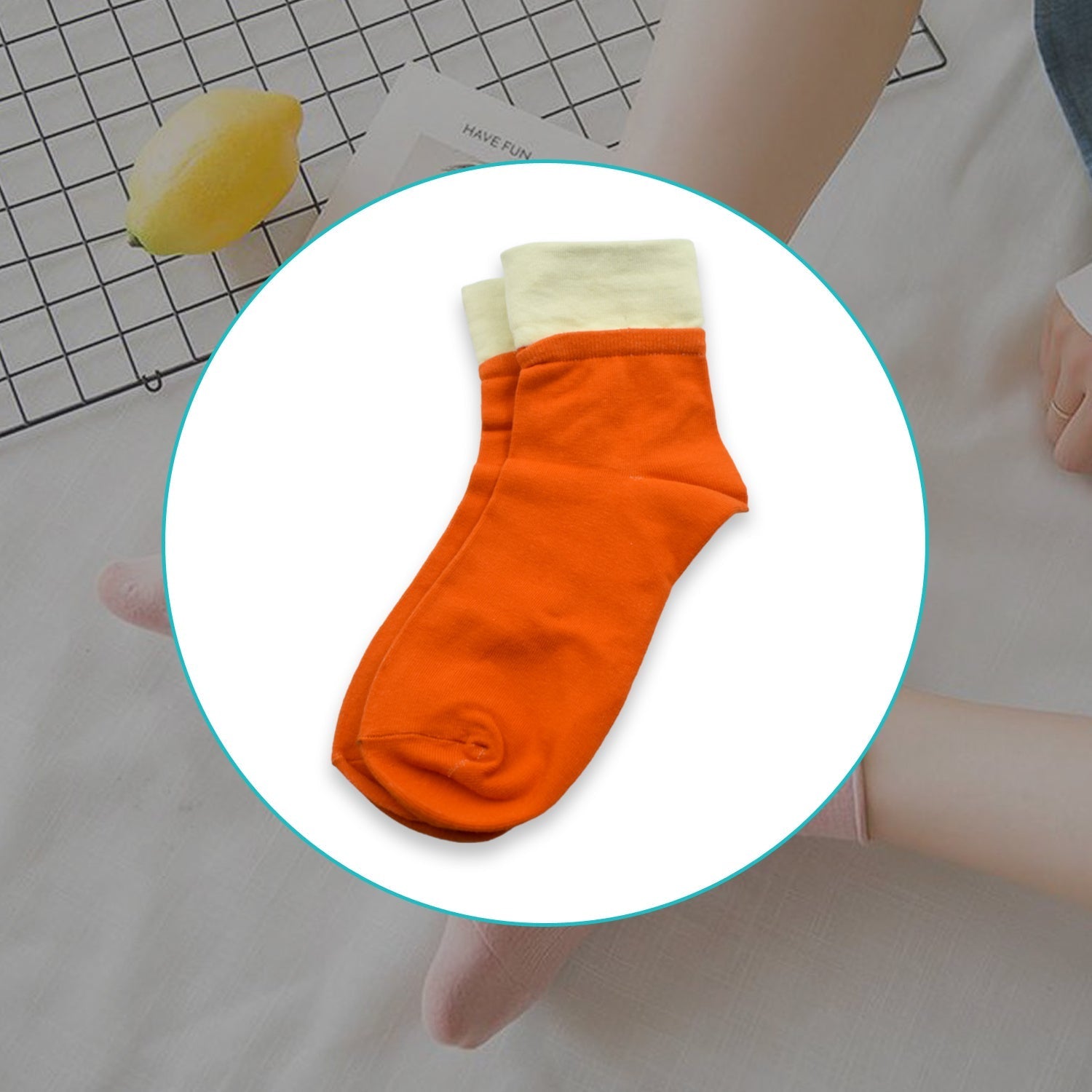 7357 Socks Breathable Thickened Classic Simple Soft Skin Friendly (1Pair) (Moq :-3) DeoDap