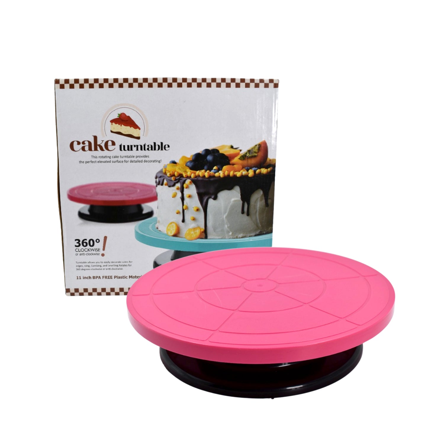 2099 Rotating Cake Stand for Decoration and Baking DeoDap