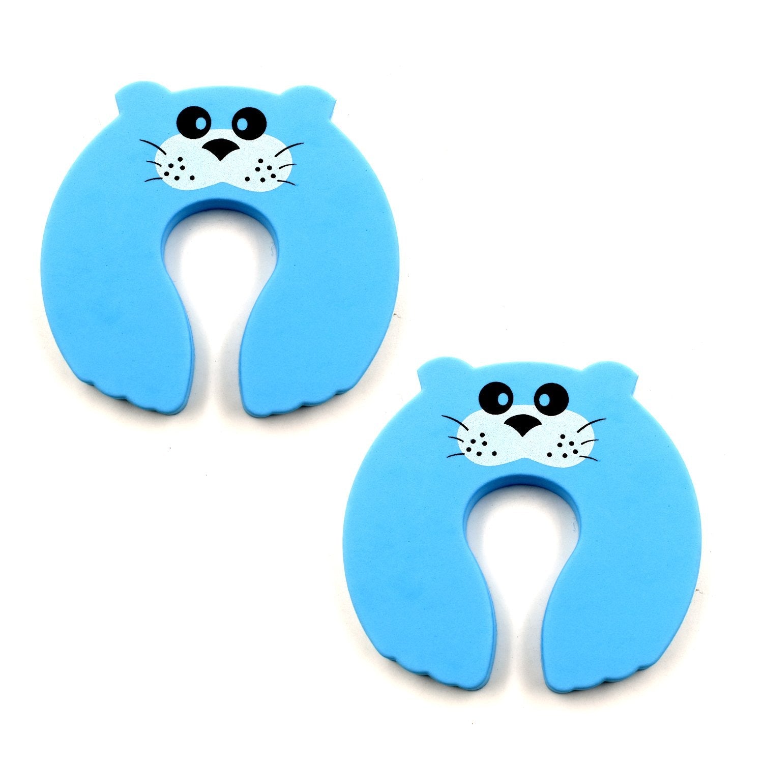 6039 Child Safety Protection Baby Safety Cute Animal Security Card Door Stopper (2PC Set) DeoDap