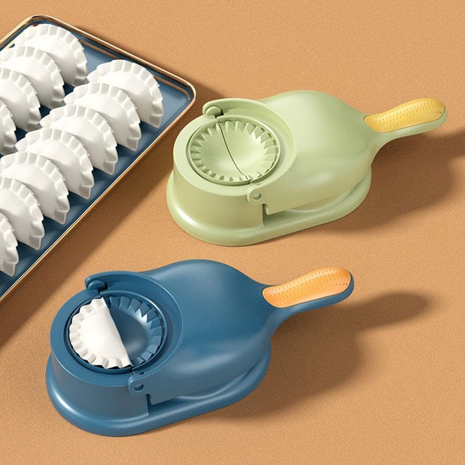 5289 Dumpling Skin Press Mould for Gujiya , Ghughra , Momos Making, 2 in 1 Dumpling Maker Mould Machine, Kitchen Dumpling Making Tool DeoDap